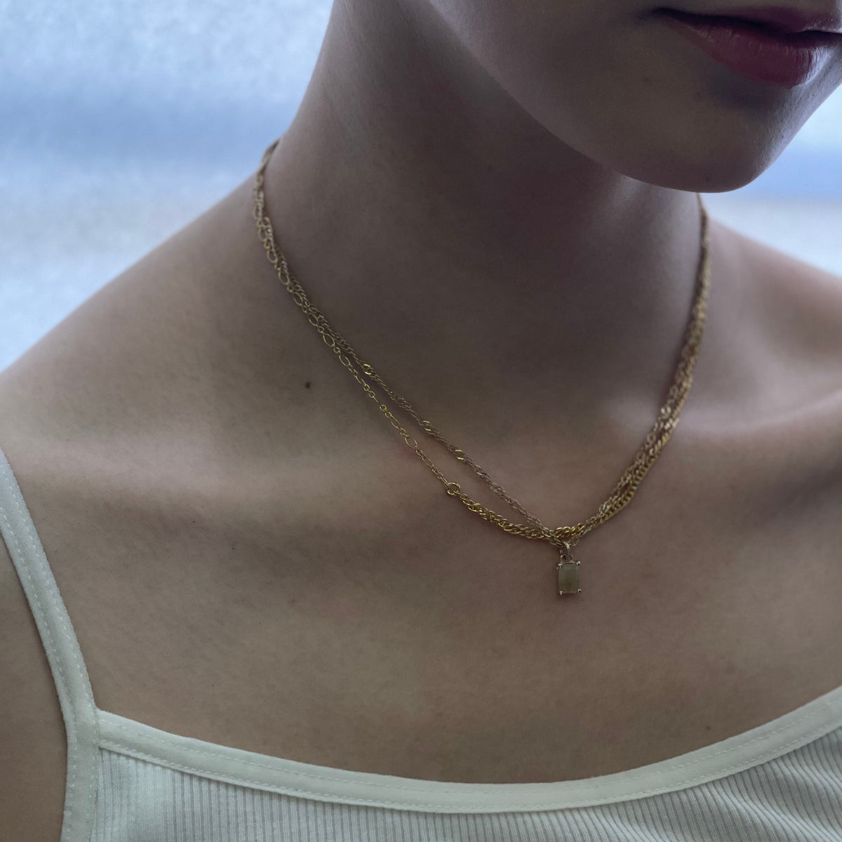 Q emerald necklace