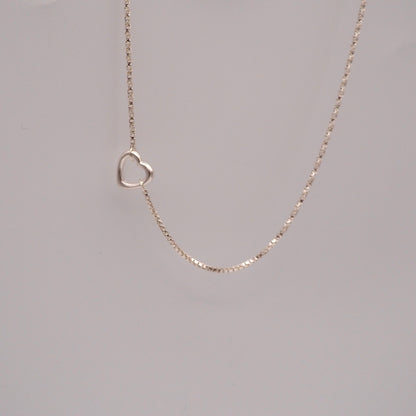 heart K necklace