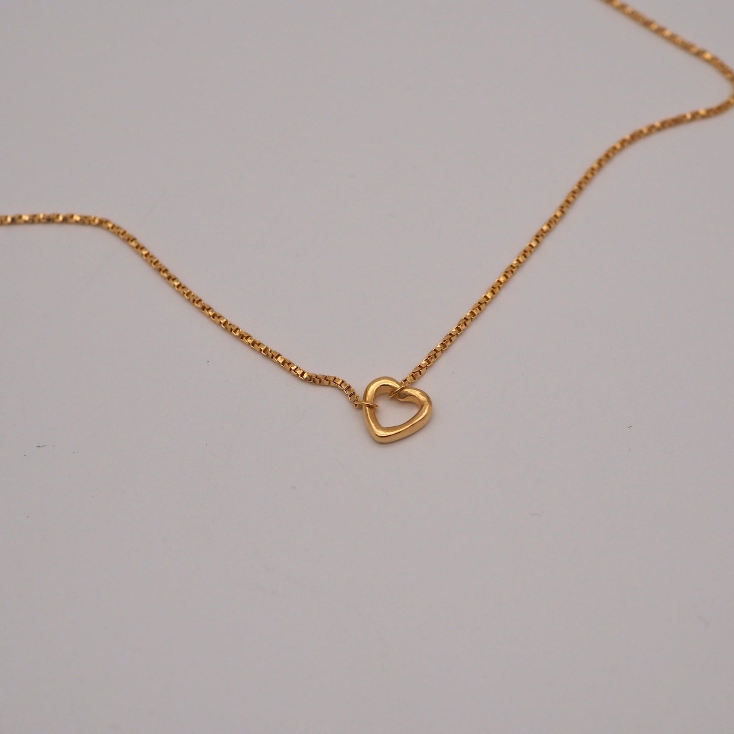 heart K necklace