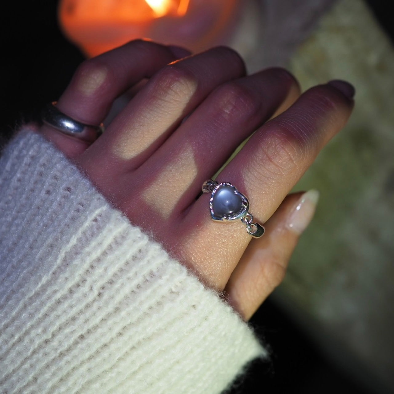 heart L ring