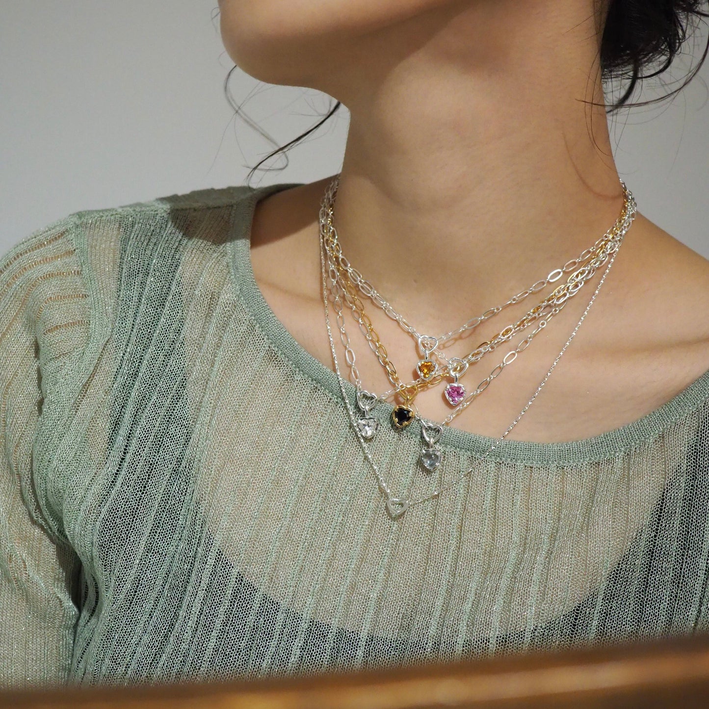 heart ss necklace