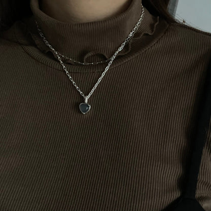 heart S necklace