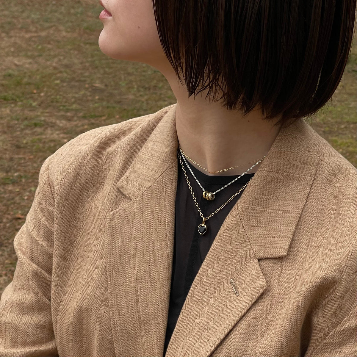 heart S necklace