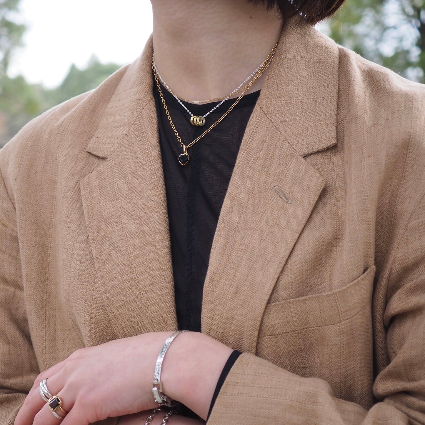 heart S necklace