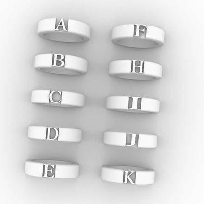initial plain ring