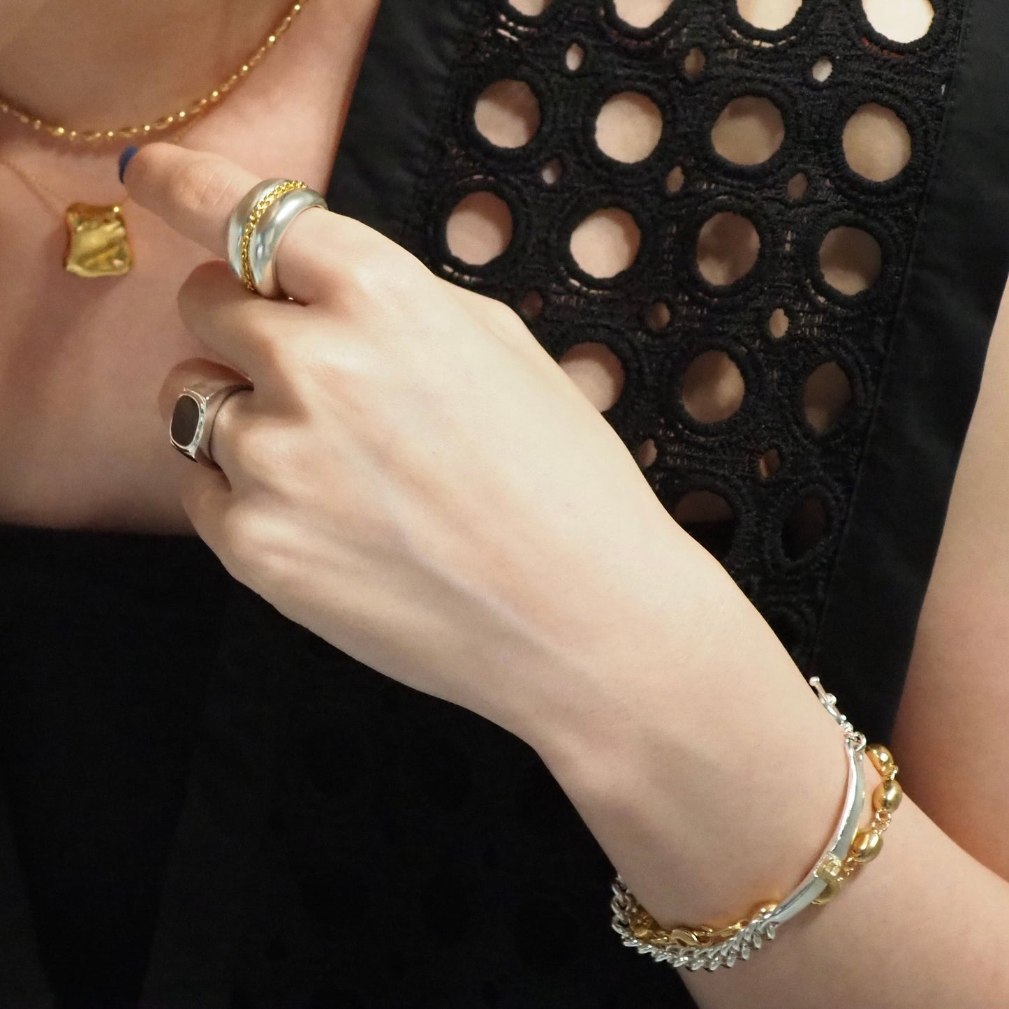 Initial Plain Bracelet