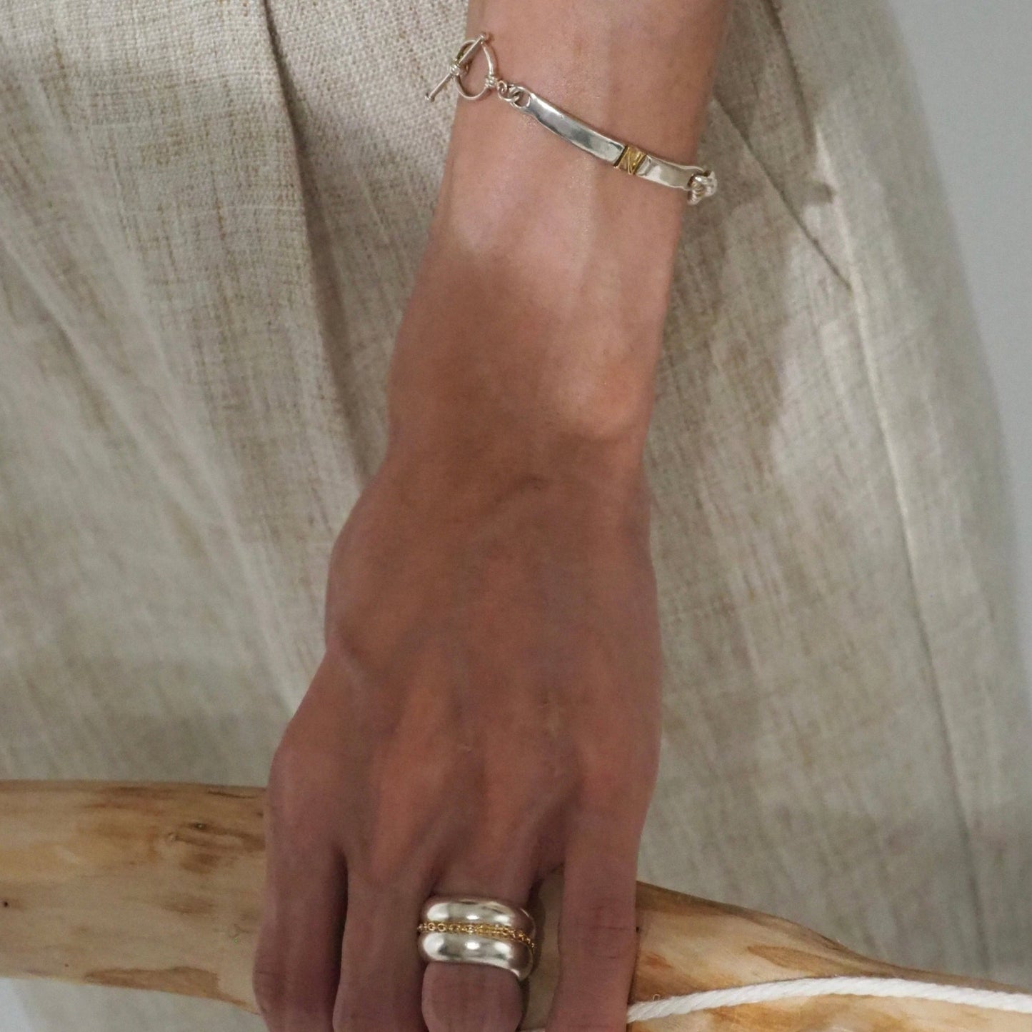 Initial Plain Bracelet