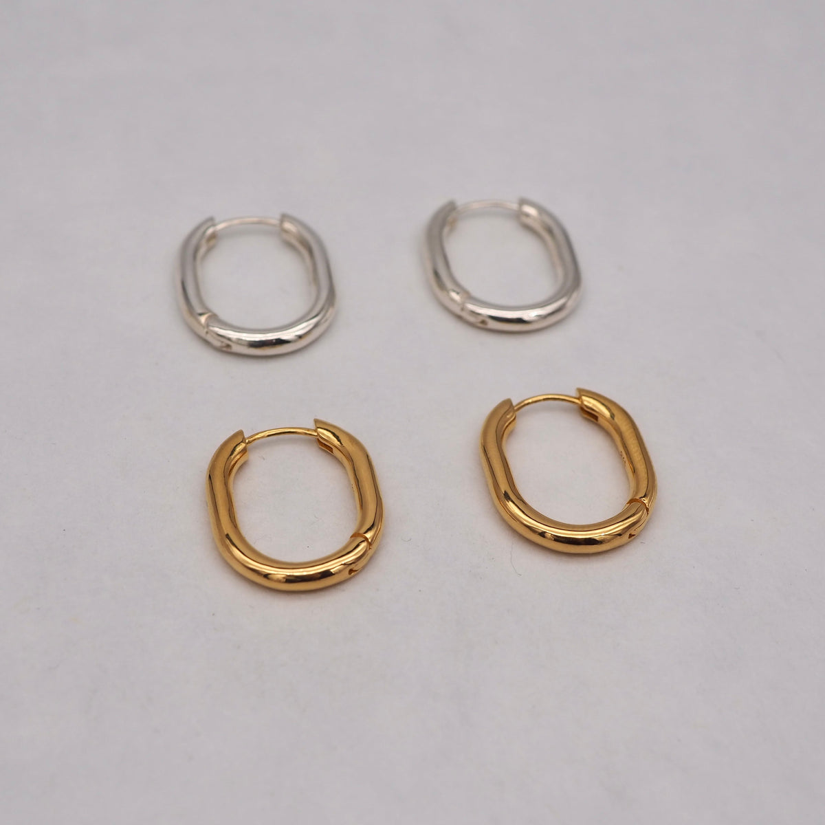 Oval Hoop Earrings
