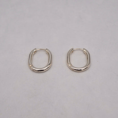 Oval Hoop Earrings