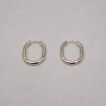 Oval Hoop Earrings