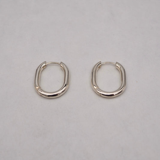 Oval Hoop Earrings