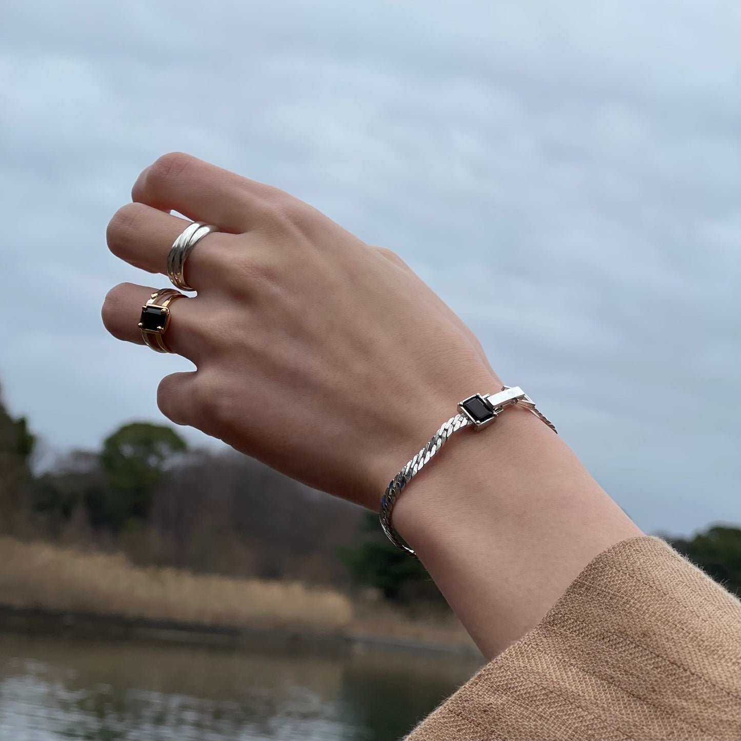 sq emerald bracelet